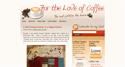 Desktop Screenshot of forloveofcoffee.com