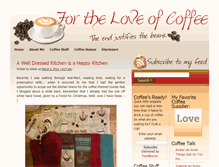 Tablet Screenshot of forloveofcoffee.com